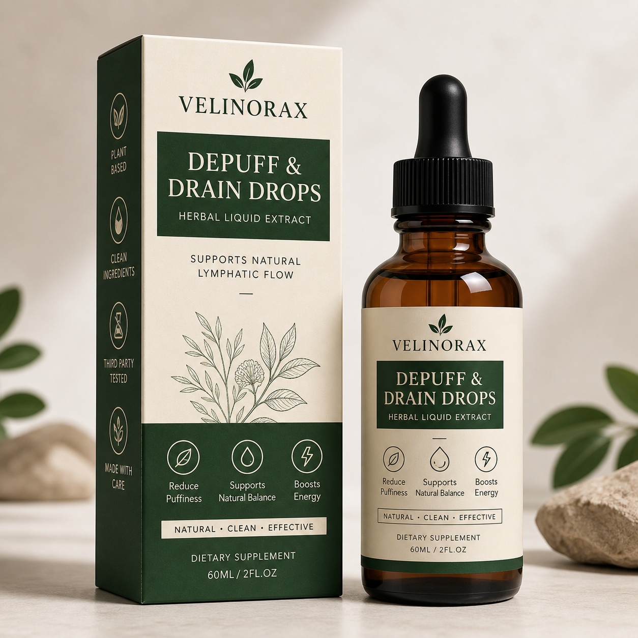 Velinorax Depuff & Drain Drops