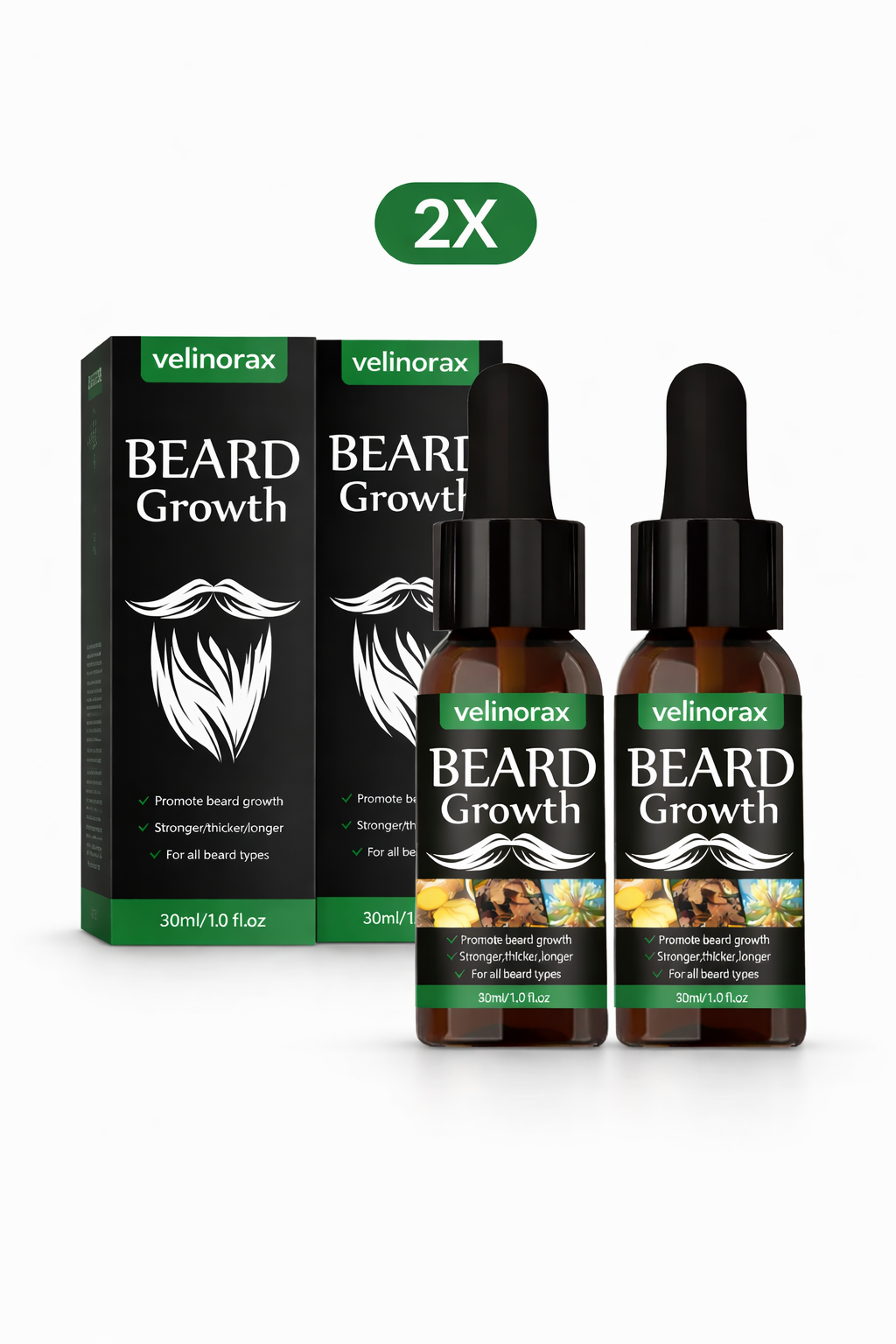 Velinorax Beard Growth Serum