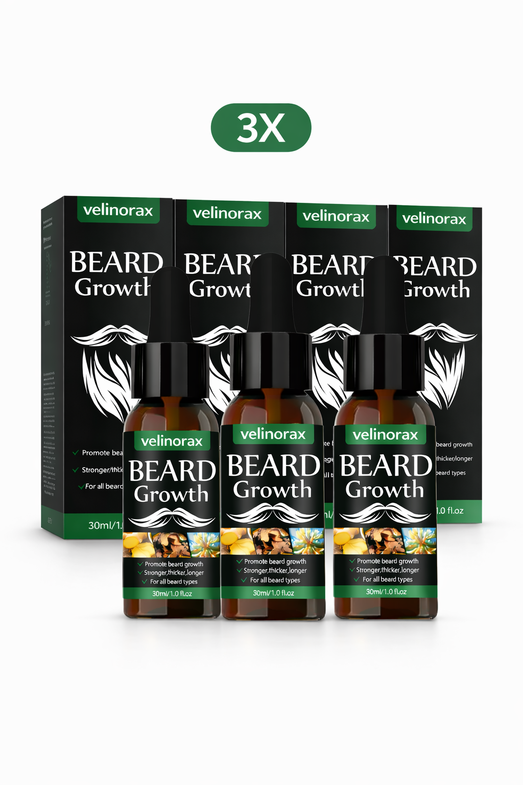 Velinorax Beard Growth Serum